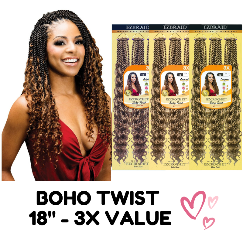 EZCROCHET Boho Twist 18"-3X