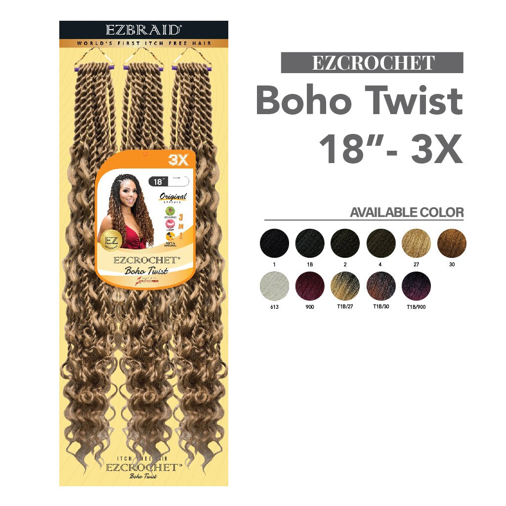 EZCROCHET Boho Twist 18"-3X - EZBRAID UK